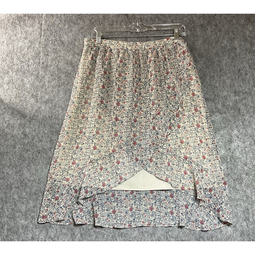 Madewell Skirt Womens Large Blue Floral Flowy Cottage Prairie Boho Everyday